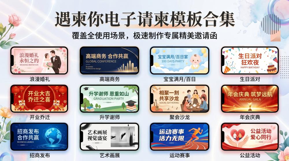 2026企业年会电子请柬合集！高质感盛典排面轻松拿捏